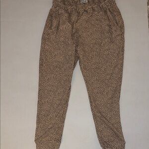 Abercrombie & Fitch Tan Polka Dot Pants